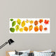 Rainbow Autumn Leaves Wall Stickers
