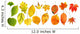 Rainbow Autumn Leaves Wall Stickers