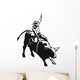 Bull Riding Vinyl Ready Vector Illustration Wall Decal