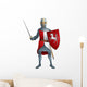 Warrior Medieval knight Wall Decal