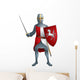 Warrior Medieval knight Wall Decal