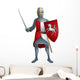 Warrior Medieval knight Wall Decal