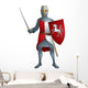 Warrior Medieval knight Wall Decal
