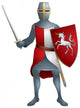 Warrior Medieval knight Wall Decal