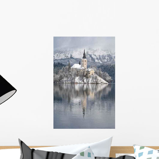 Lake Bled Winter Wall Decal