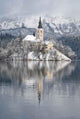 Lake Bled Winter Wall Decal