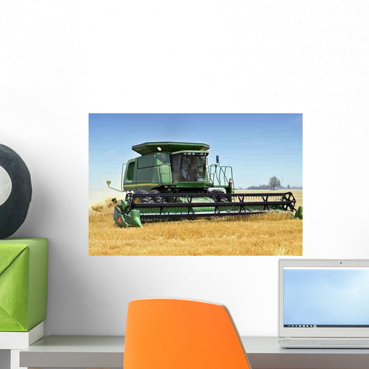 Wheat Harvesting Wall Decal