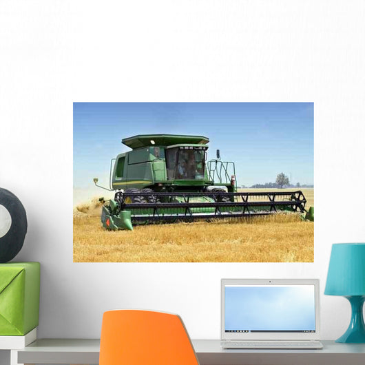 Wheat Harvesting Wall Decal