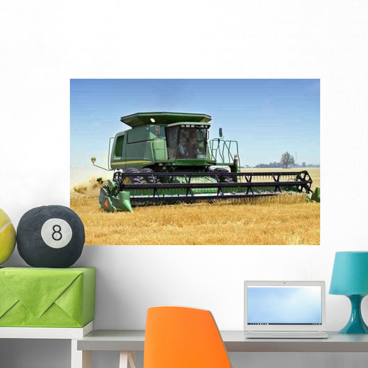 Wheat Harvesting Wall Decal