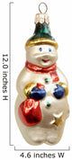 christmas snowman ornament Wall Decal