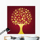 Gold Tree Wall Mural
