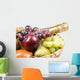 Fruit and Champagne in a Basket Wall Mural