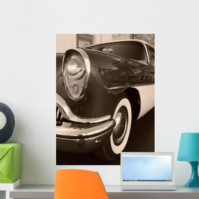 Classic Vintage Wall Decal shown on a wall
