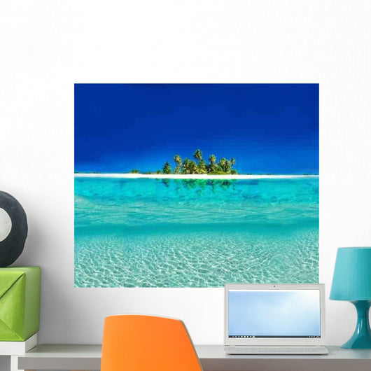 Exotic Holiday Post Card Wall Decal