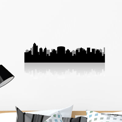 Skyline Silhouette shown on a wall