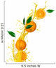 Orange Juice White Wall Decal