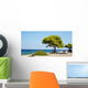 Trees Sea Car Family Wall Decal