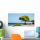 Trees Sea Car Family Wall Decal