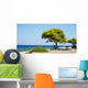 Trees Sea Car Family Wall Decal