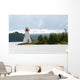 Bras D'Or lake lighthouse near Baddeck, Cape Breton, Nova Scotia Wall Mural
