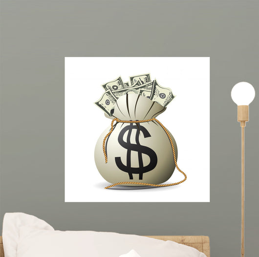 Money Bag Wall Decal