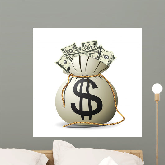 Money Bag Wall Decal