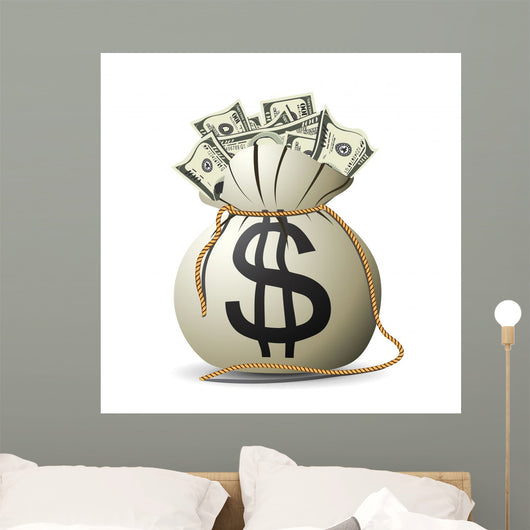 Money Bag Wall Decal