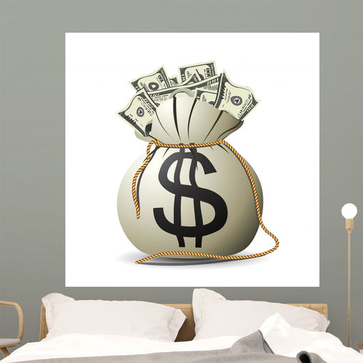 Money Bag Wall Decal