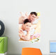 Delighted young couple receiving a back massage Wall Mural