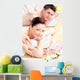 Delighted young couple receiving a back massage Wall Mural