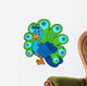 Cartoon Peacock Wall Decal