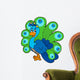 Cartoon peacock Wall Decal