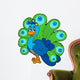 Cartoon peacock Wall Decal