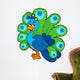 Cartoon peacock Wall Decal