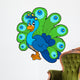 Cartoon peacock Wall Decal