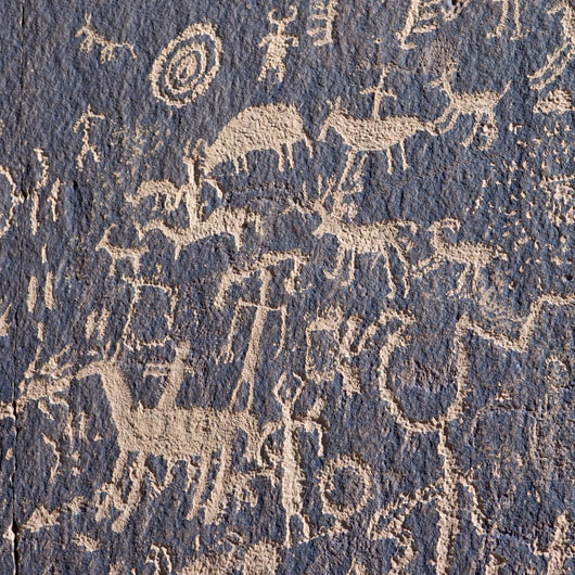 Indian Petroglyph Newspaper Rock Wall Mural