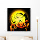 halloween evil pumpkin vector Wall Mural