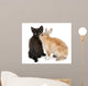 Black Kitten Playing with Wall Decal