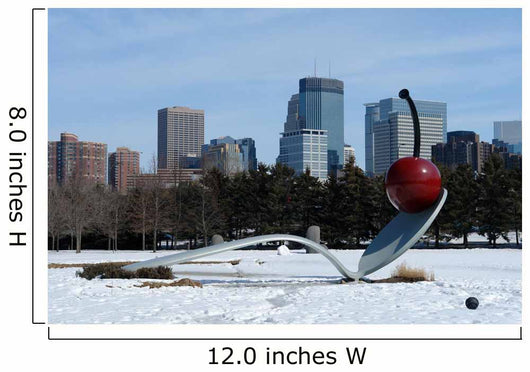 minneapolis skyline from scupture garden Wall Mural