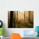Spring woods at dawn Wall Mural