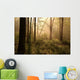 Spring woods at dawn Wall Mural