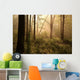 Spring woods at dawn Wall Mural