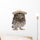 Young Sombrero Owl Wall Decal