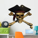 Grunge Pirate Skull Wall Decal