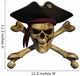 Grunge Pirate Skull Wall Decal