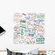 Economy Doodles Wall Mural