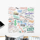 Economy Doodles Wall Mural