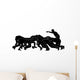 rugby scrum_full_black silhoutte Wall Decal