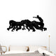 rugby scrum_full_black silhoutte Wall Decal