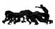 rugby scrum_full_black silhoutte Wall Decal